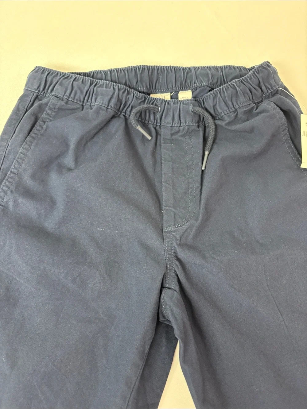 NWT Kids GAP Stretch Drawstring Pants in Navy Large (10)